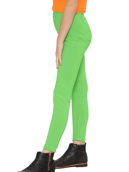 Girls Full Length Microfibre Leggings – 12 Colours