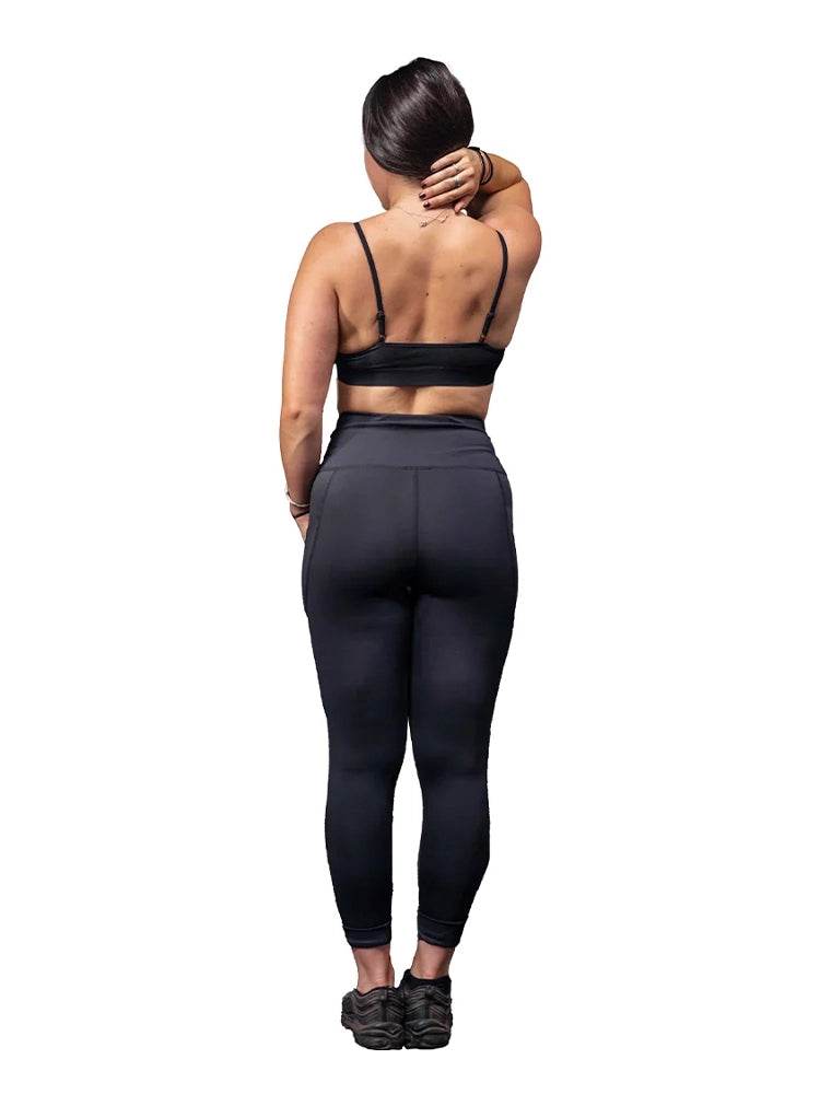 Women's High Waist Activewear Leggings Without Pockets