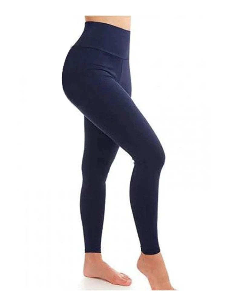 Women's High Waist Full Length Leggings – Navy