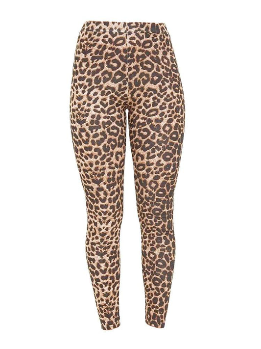Girls Microfibre Leopard Print Leggings