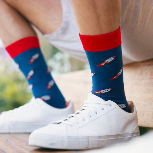 Rocket Matching Bamboo Socks (Adult & Child)