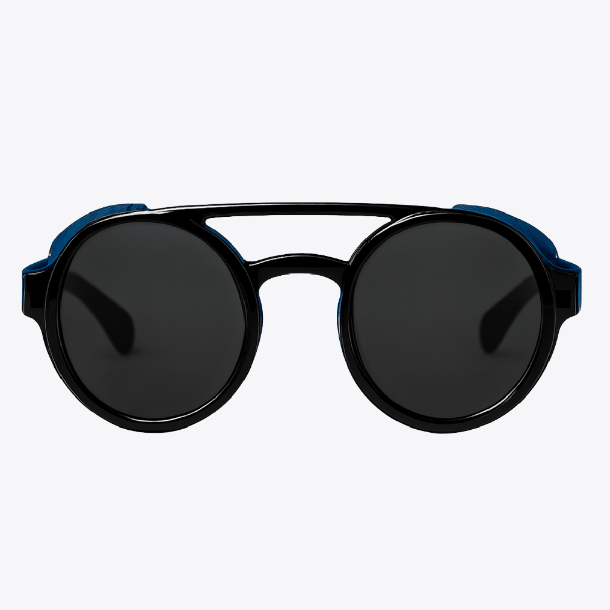 Explorer | Black & Navy Sunglasses with Black Polarized Lenses