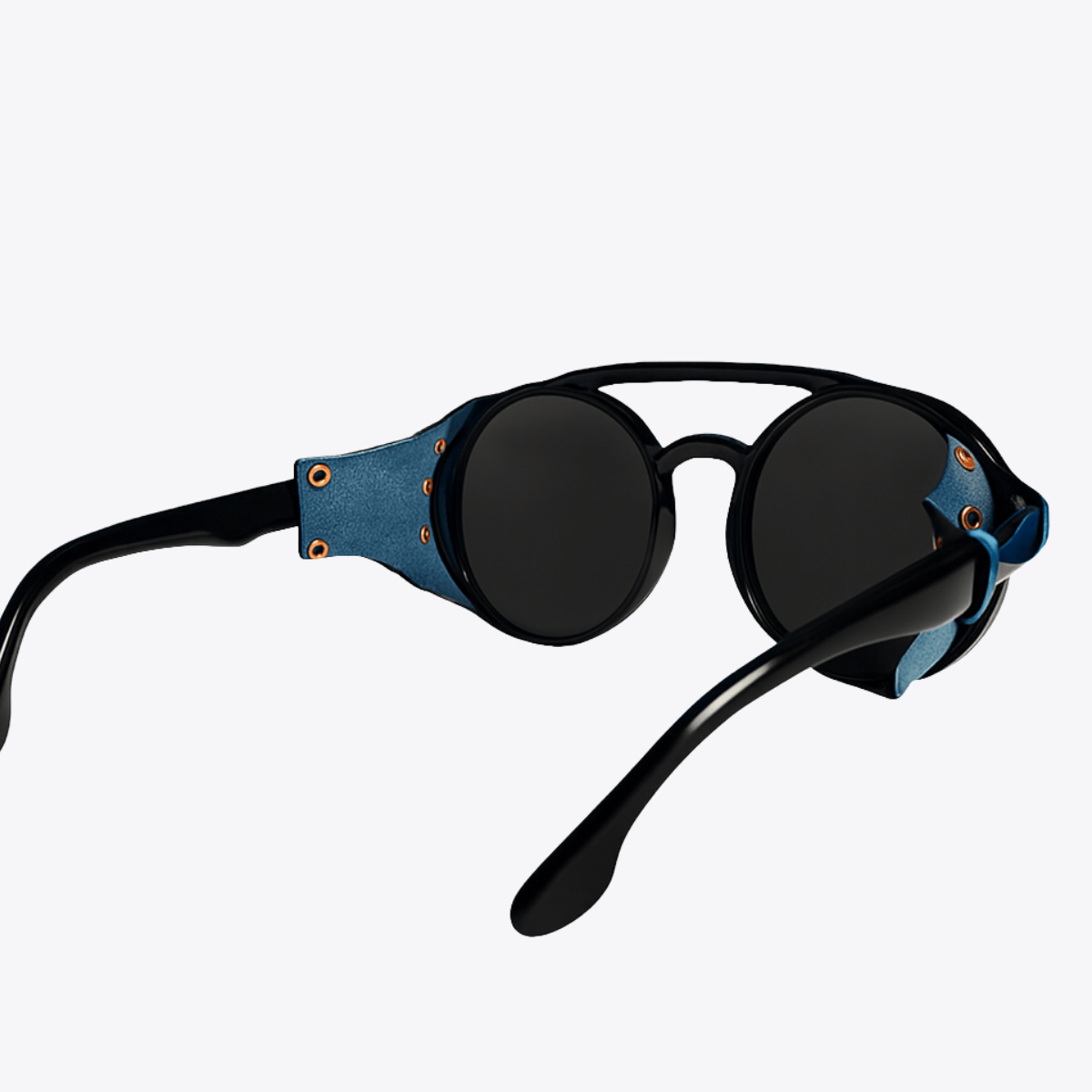 Explorer | Black & Navy Sunglasses with Black Polarized Lenses