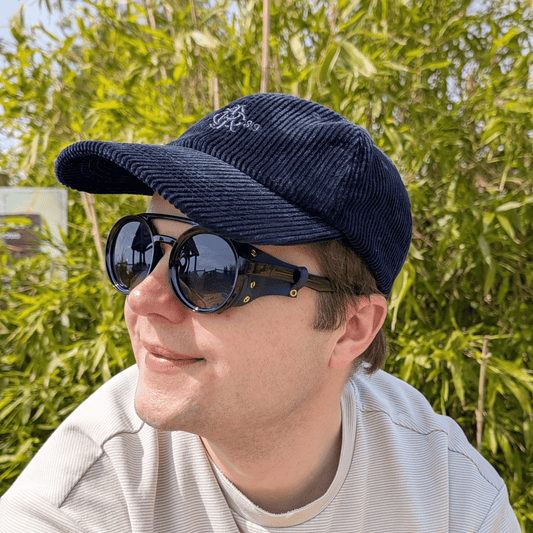 Explorer | Black & Navy Sunglasses with Tinted Blue Polarized Lenses