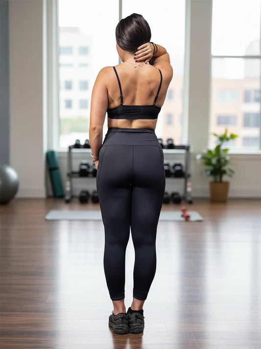 Women's High Waist Activewear Leggings Without Pockets