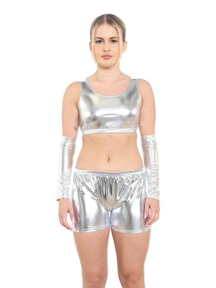Women's Shiny Metallic Leggings for Parties & Festive Wear