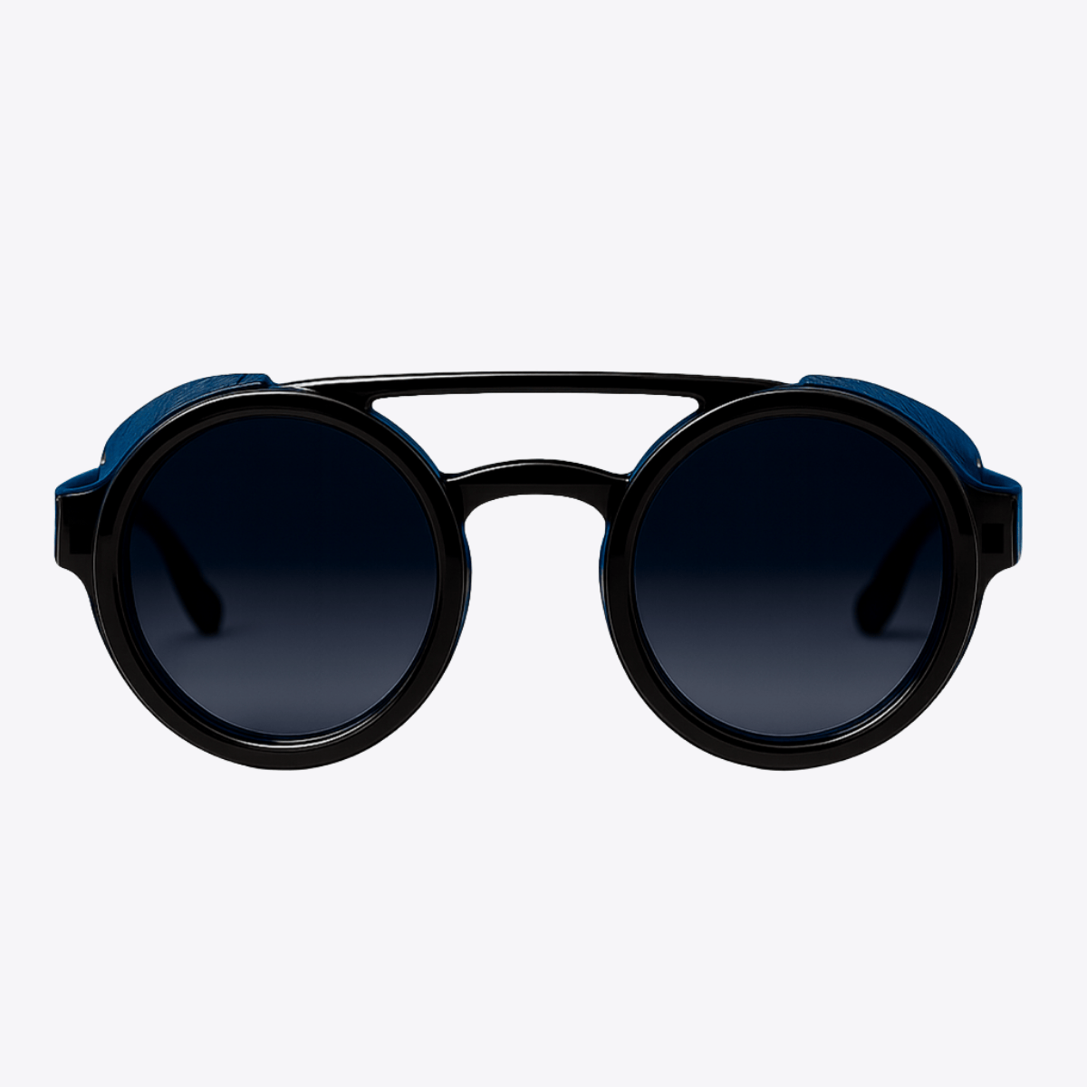 Explorer | Black & Navy Sunglasses with Tinted Blue Polarized Lenses