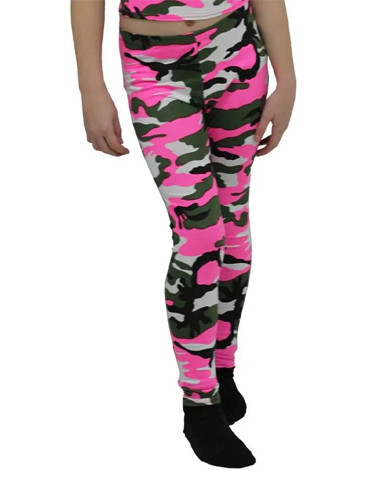 Girls Full Length Microfibre Leggings – 12 Colours