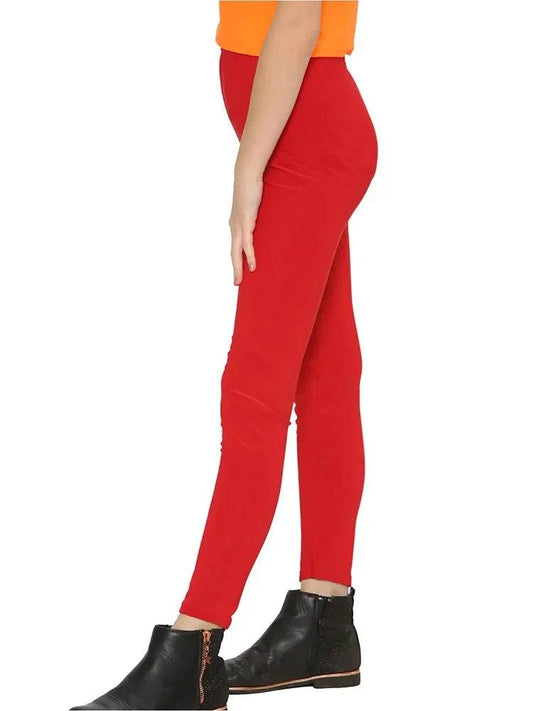 Girls full length microfibre leggings