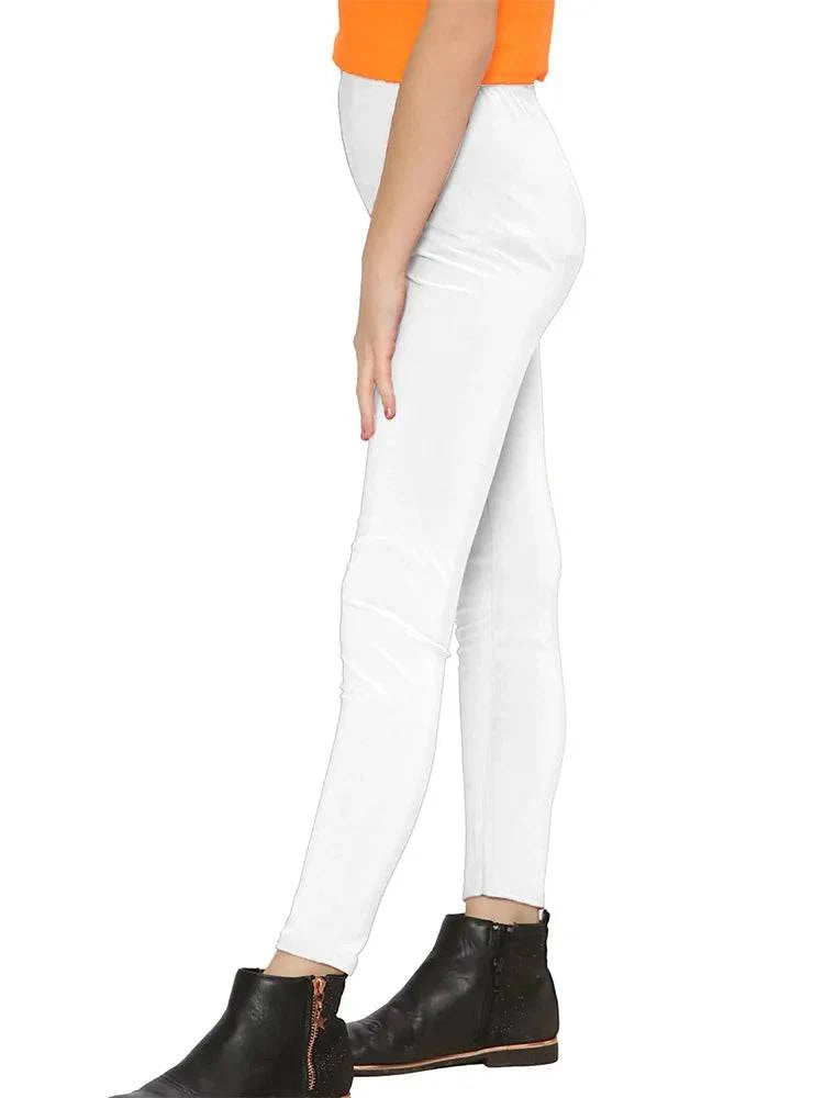 Girls Full Length Microfibre Leggings – 12 Colours