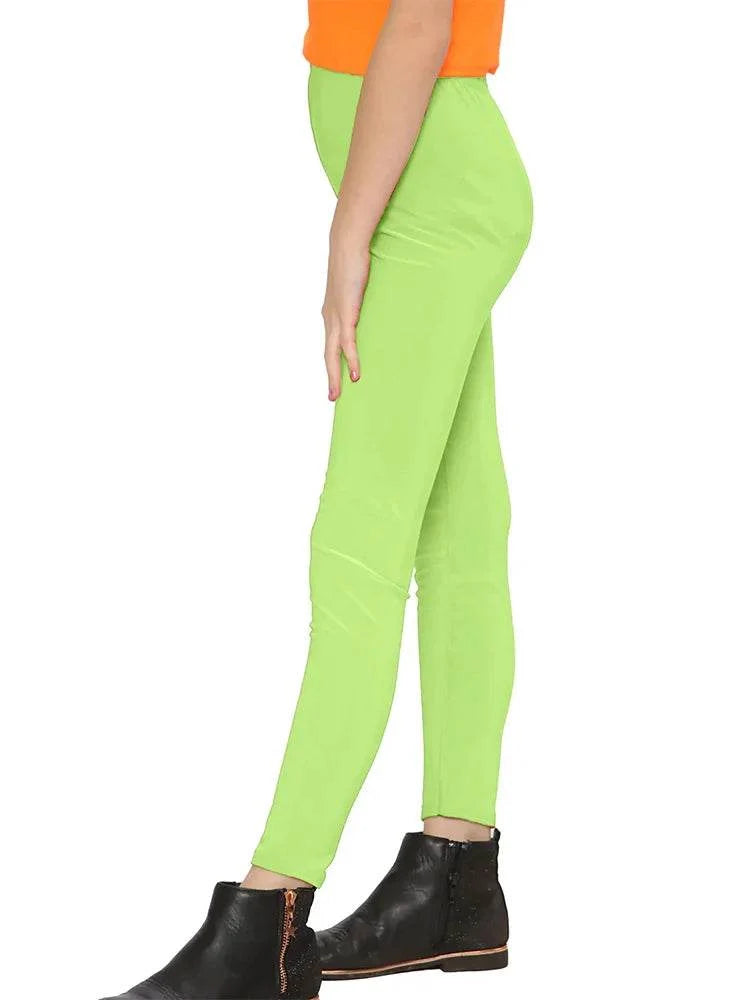 Girls Full Length Microfibre Leggings – 12 Colours
