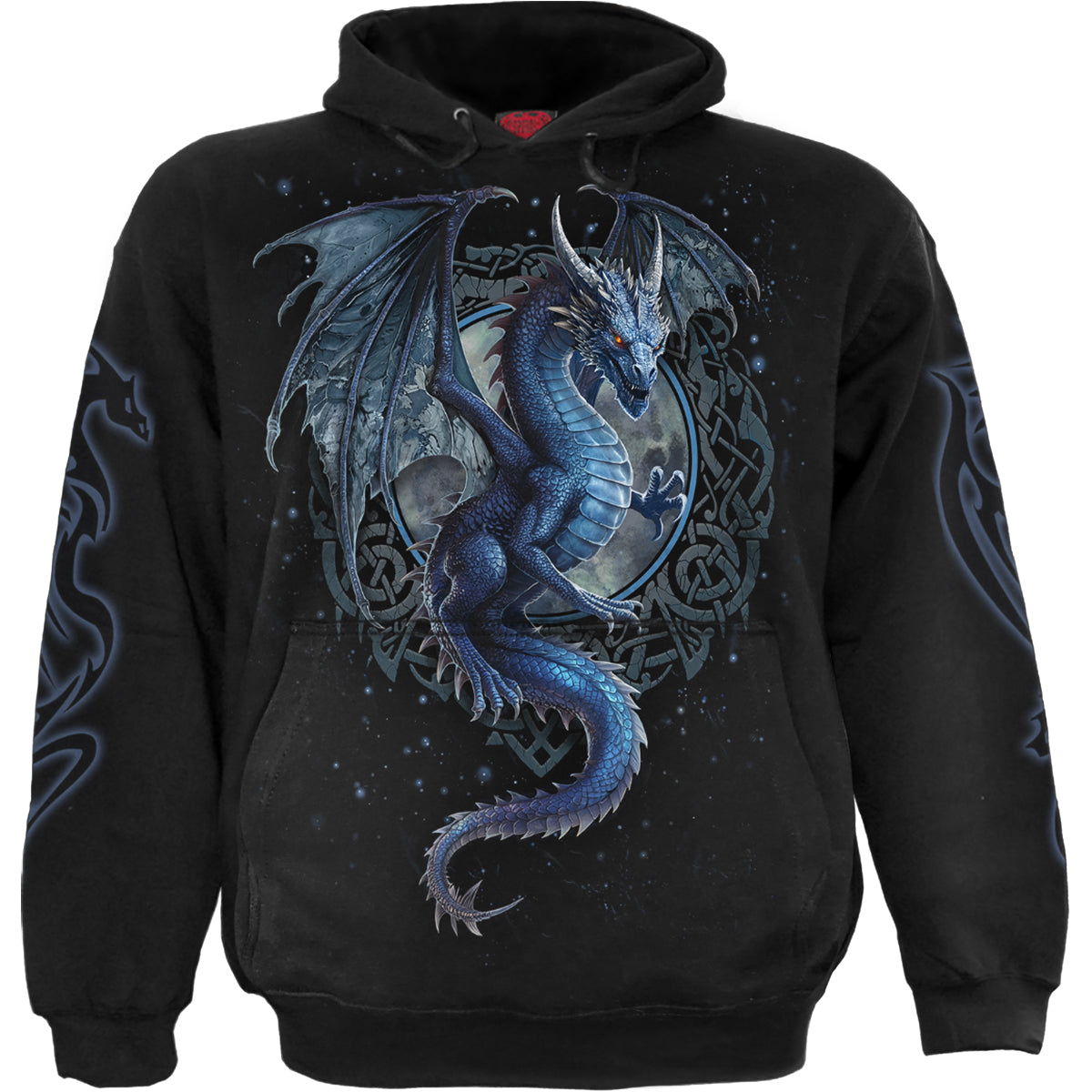 Storm Dragon black hoody by Spiral Direct