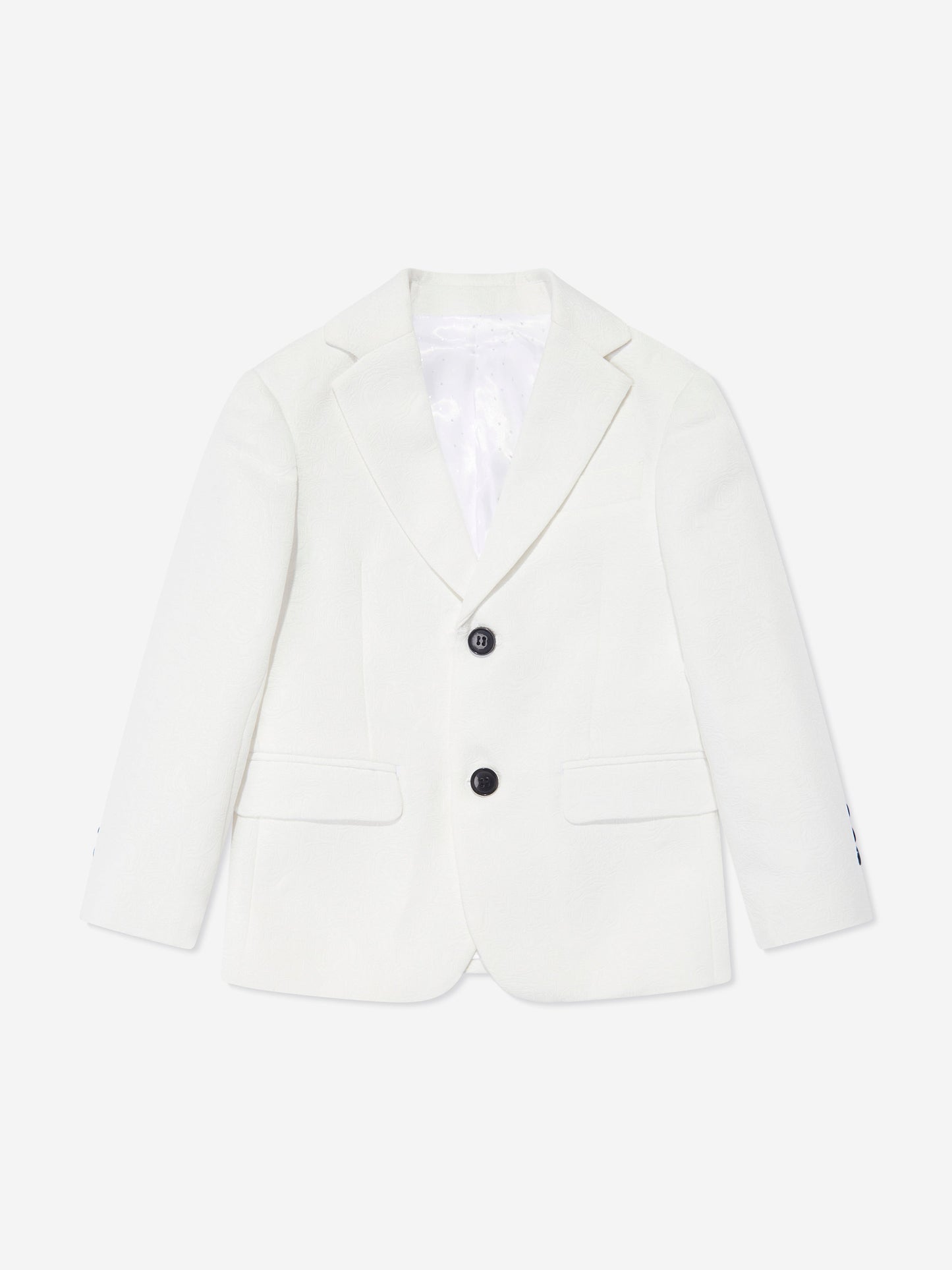 SUITLAB London Boys Tuxedo 3 Piece Suit Set in White
