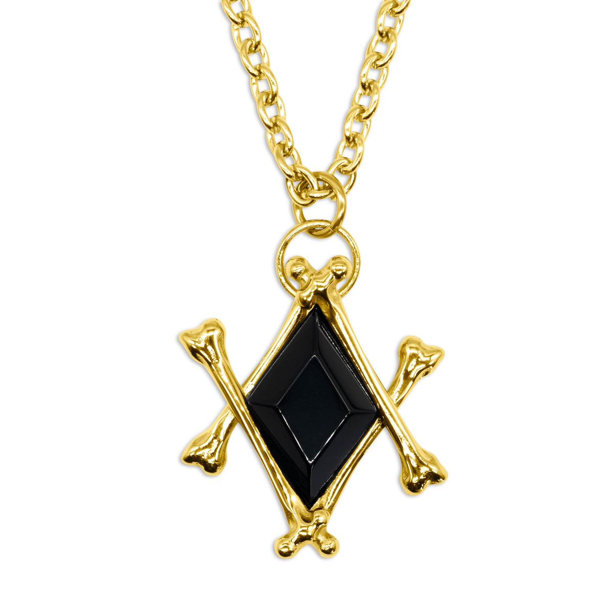 The Obsidian Marrow Necklace Gold
