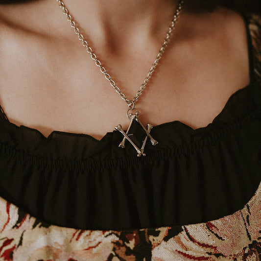 The Obsidian Marrow necklace by Mysticum Luna Gothic Jewellery