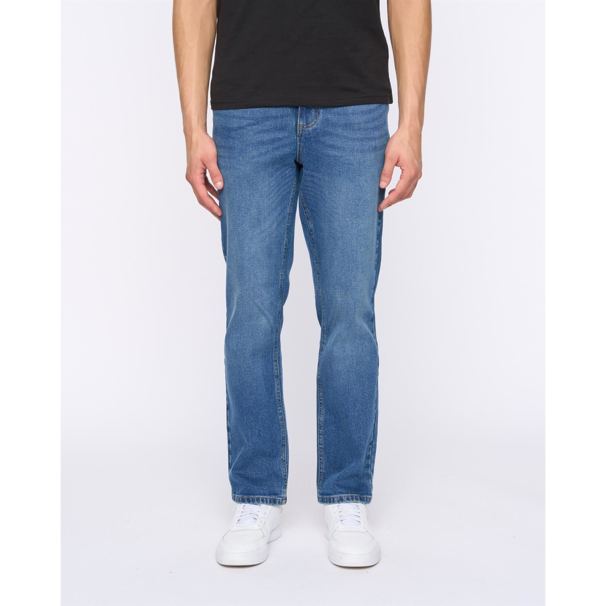 Hydras straight leg jeans in mid wash by InStock