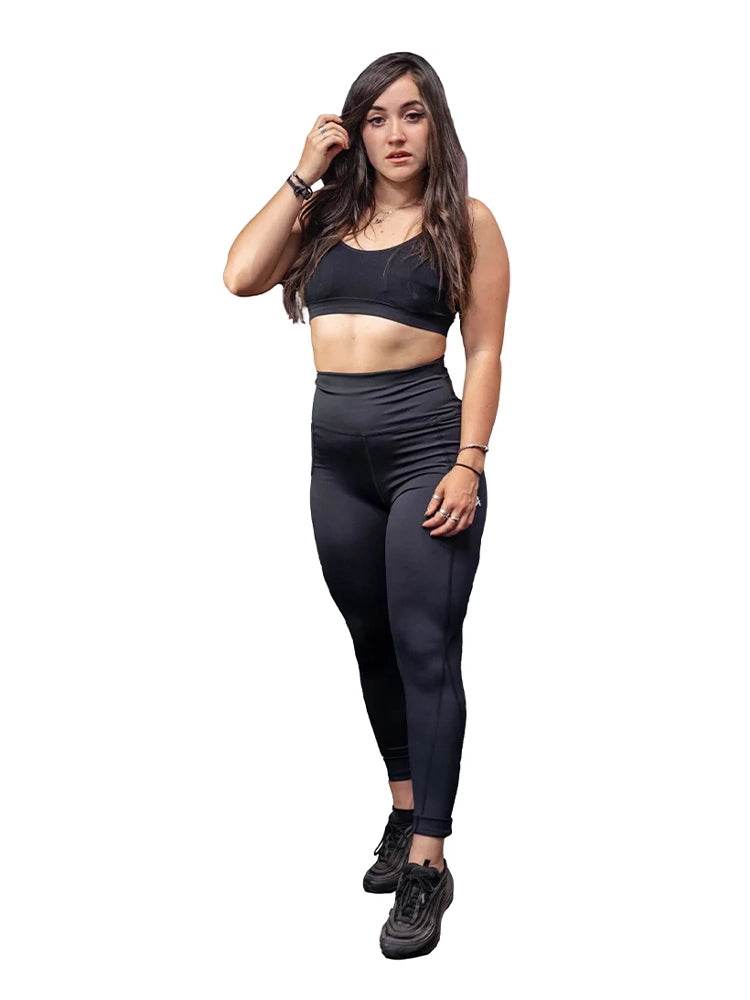 Women's High Waist Activewear Leggings Without Pockets