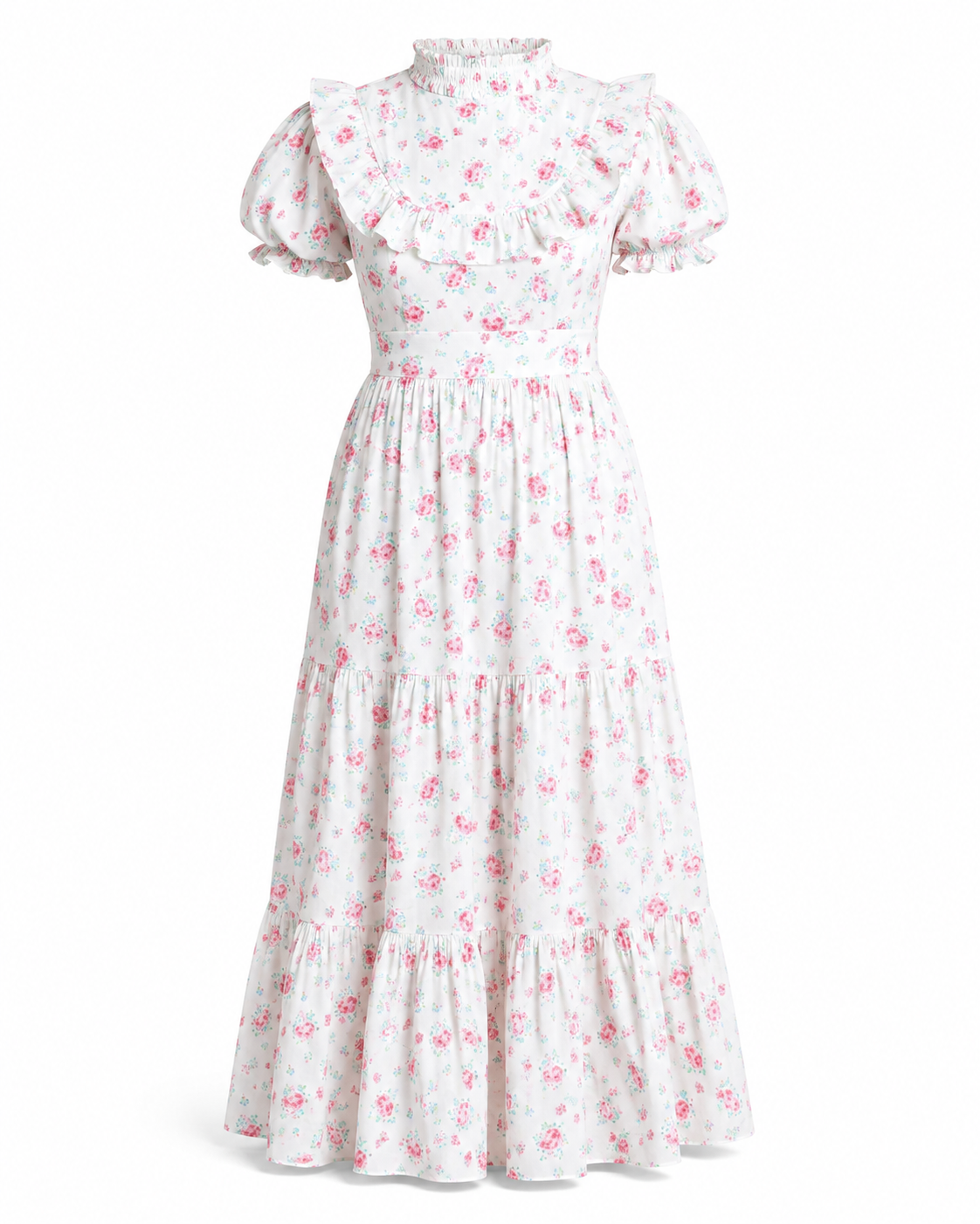 Amy Jane London Ditsy Floral Prairie High Neck Maxi Dress