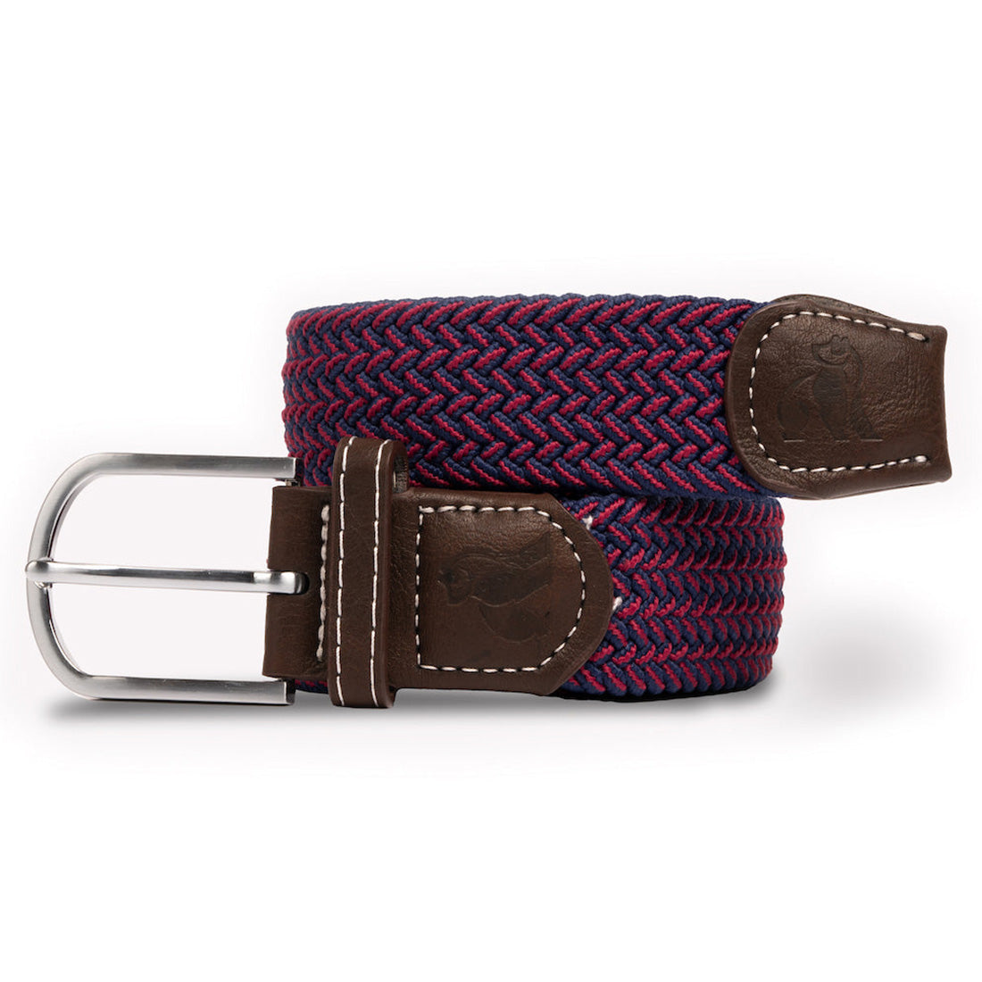 Woven belt in blue and red fine weave by Swole Panda