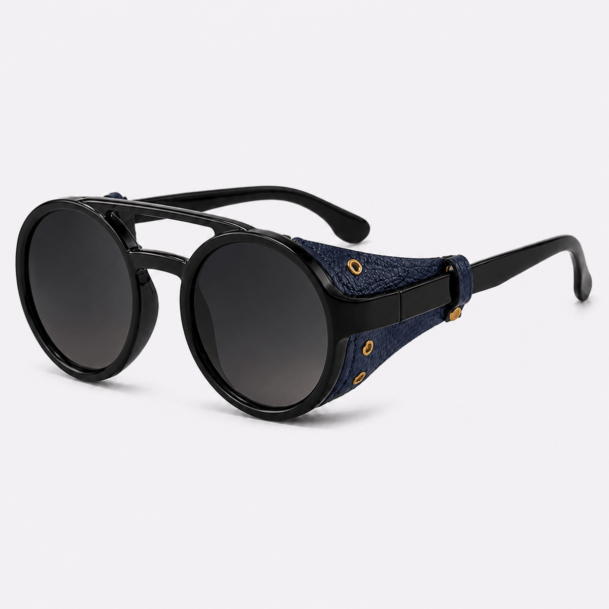 Explorer | Black & Navy Sunglasses with Black Polarized Lenses