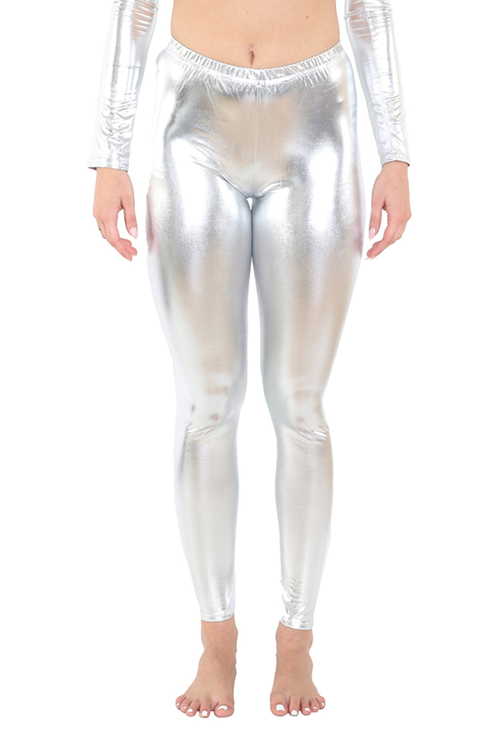 Women's Shiny Metallic Leggings for Parties & Festive Wear